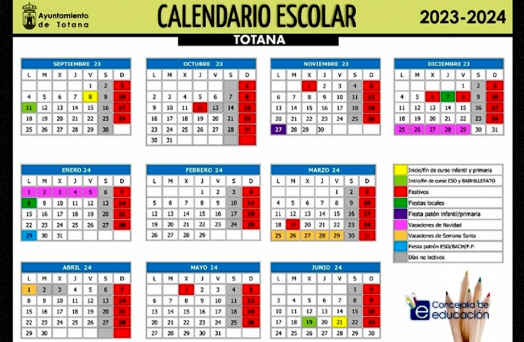 El curso escolar arranca mañana en Totana en Educación Infantil y Primaria